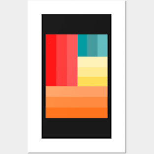 Pastel blocks Posters and Art